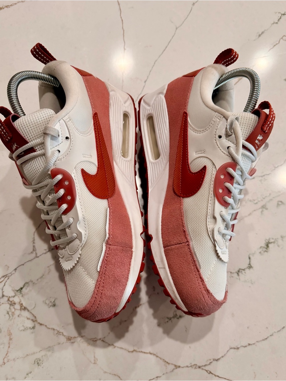 Nike Women's Air Max 90 Futura shoes "Red Stardust" size 8 - Picture 3 of 11